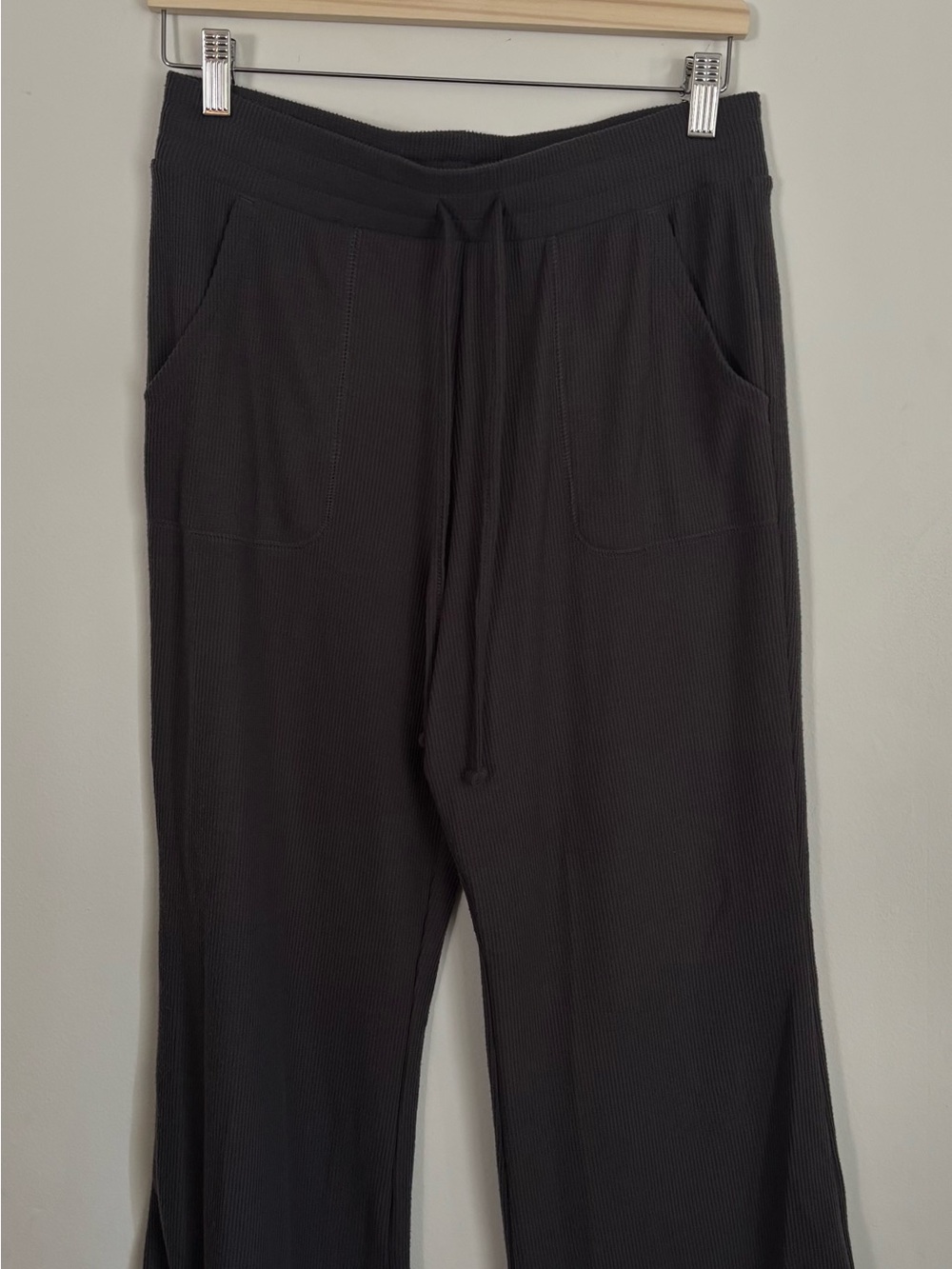 Sonoma Black Ribbed Lounge Pajama Pants